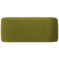 Olive Velvet Modern Lydia Bench