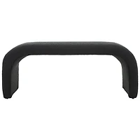 Black Boucle Modern Lydia Bench