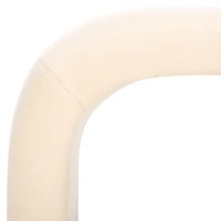 Cream Sherpa Modern Lydia Bench