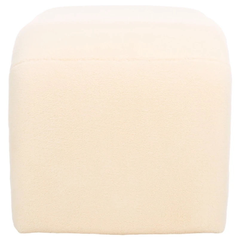 Cream Sherpa Modern Lydia Bench