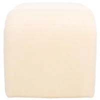 Cream Sherpa Modern Lydia Bench