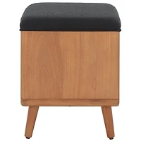 Upholstered Margie Open Shelf Bench