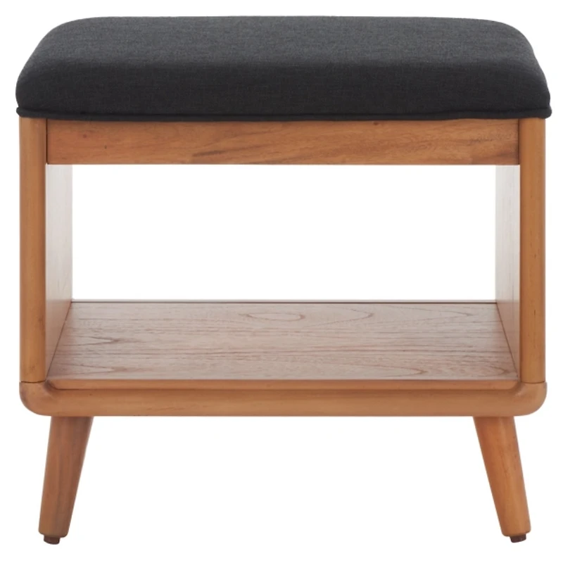 Upholstered Margie Open Shelf Bench