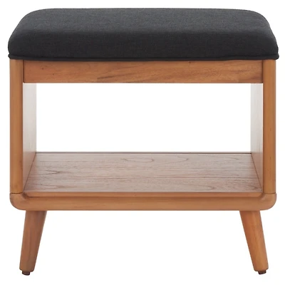 Upholstered Margie Open Shelf Bench
