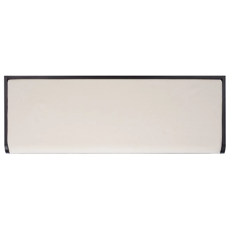 Black Wood Zella Upholstered Storage Bench