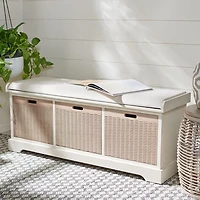 Upholstered Lanie 3-Drawer Storage Bench