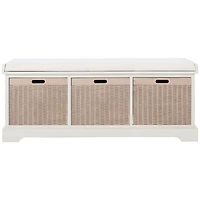 Upholstered Lanie 3-Drawer Storage Bench