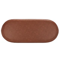 Gray Faux Leather Leota Bench