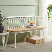White Wood Spindle Blanchard Bench