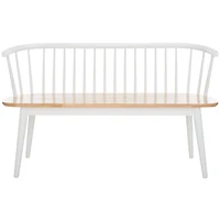 White Wood Spindle Blanchard Bench