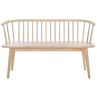 Whitewash Wood Spindle Blanchard Bench