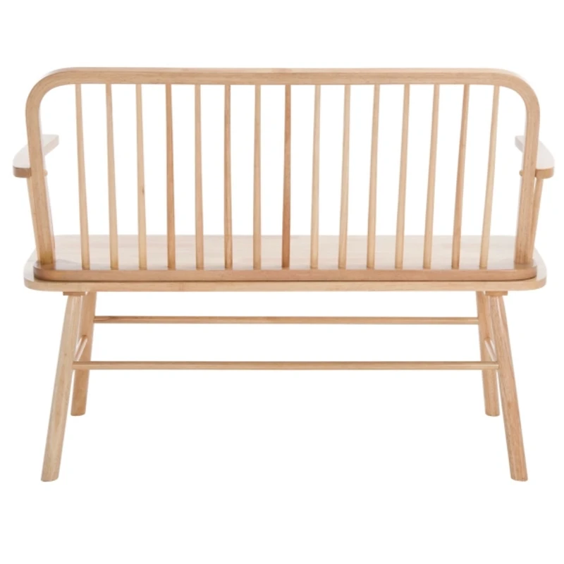 Natural Wood Spindle Chelsea Bench