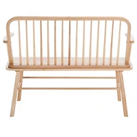 Natural Wood Spindle Chelsea Bench