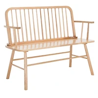 Natural Wood Spindle Chelsea Bench