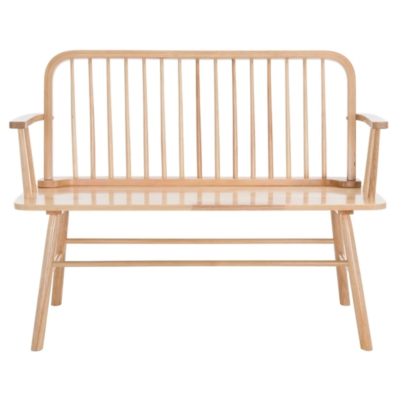 Natural Wood Spindle Chelsea Bench