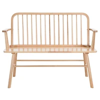 Natural Wood Spindle Chelsea Bench