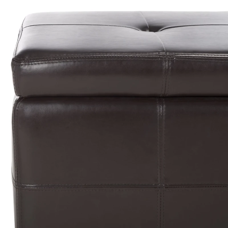 Faux Leather Maiden Storage Bench