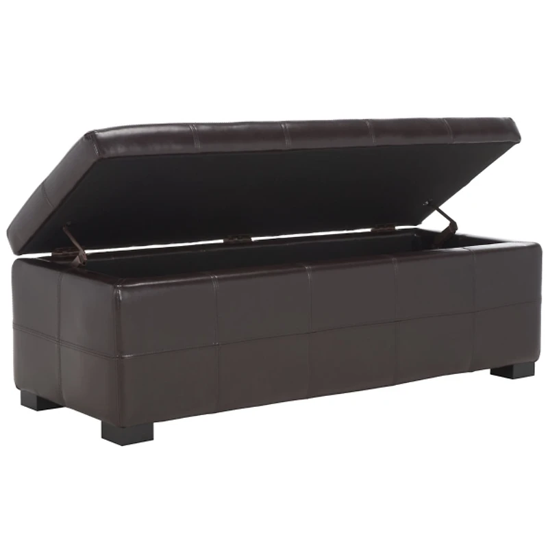 Faux Leather Maiden Storage Bench