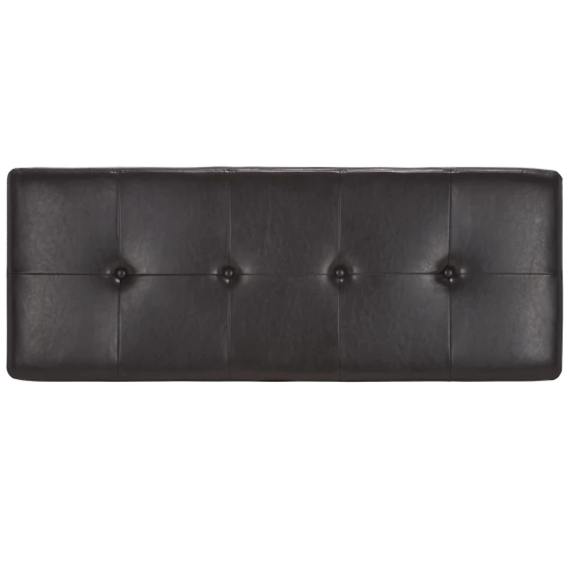 Faux Leather Maiden Storage Bench