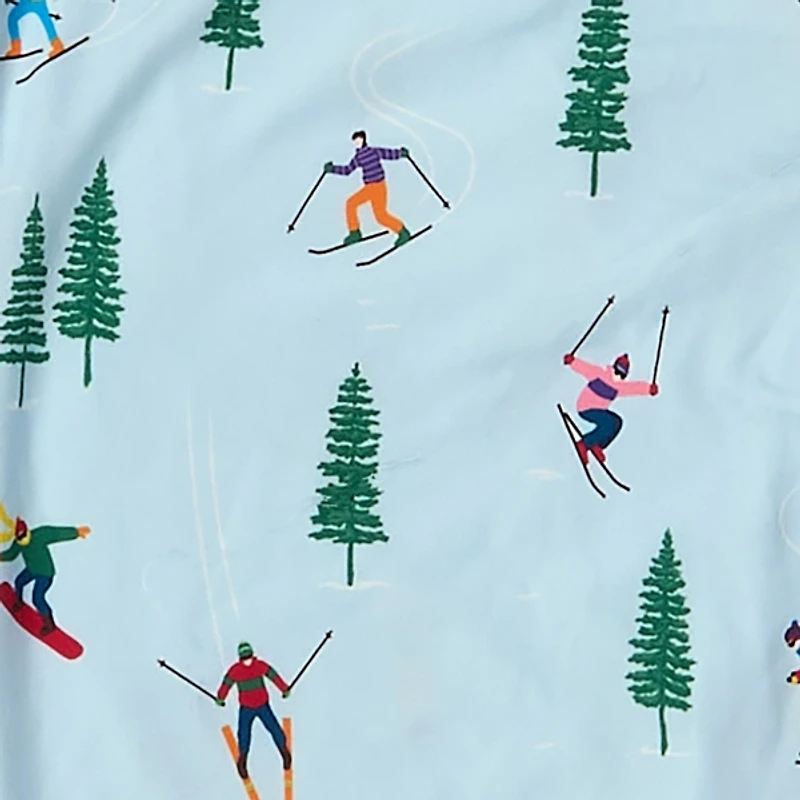 Light Blue Ski Large Pajama Set