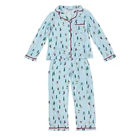 Light Blue Ski Large Pajama Set