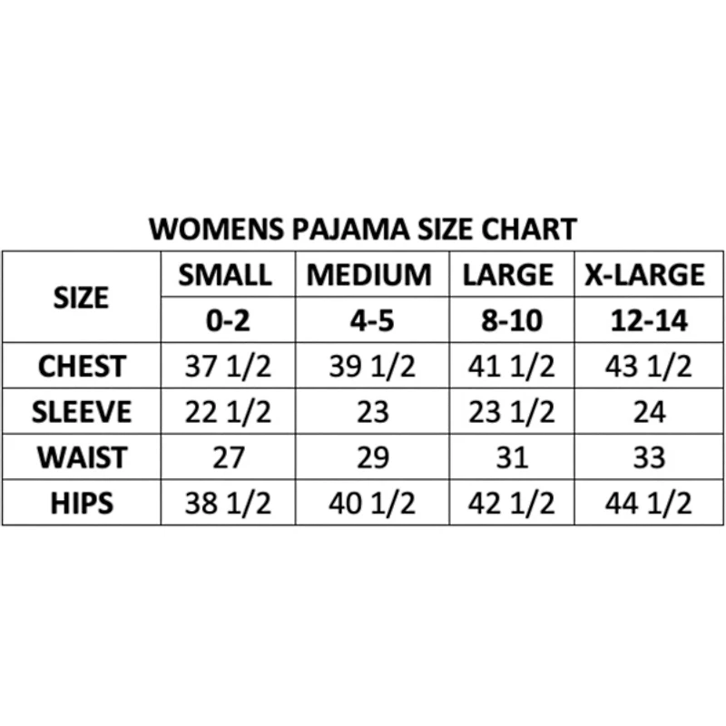 Light Blue Ski Medium Pajama Set