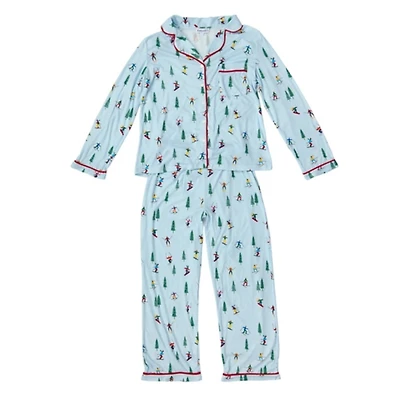 Light Blue Ski Medium Pajama Set