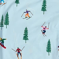 Light Blue Ski Small Pajama Set