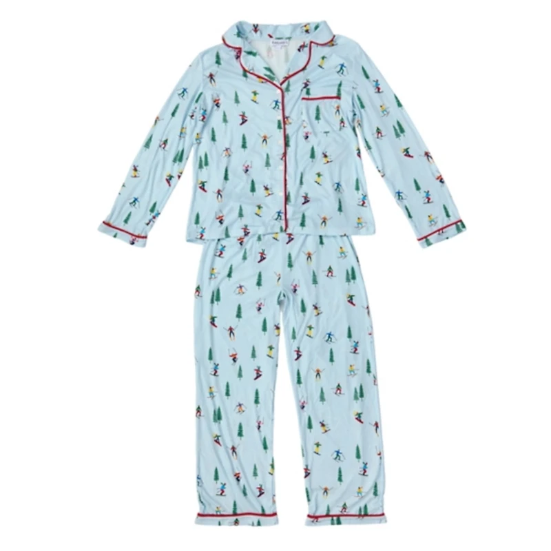 Light Blue Ski XL Pajama Set
