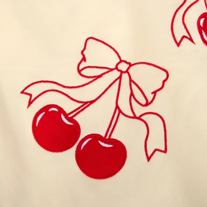 Cherry Bow Large Sweatshirt