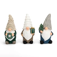 Christmas Gnome Figurines, Set of 3