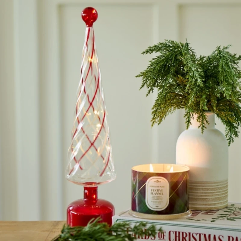 LED Rotating Candy Cane Christmas Tree