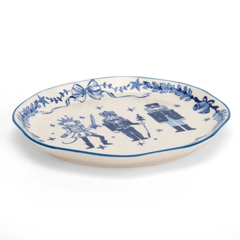 Blue Nutcracker Salad Plate
