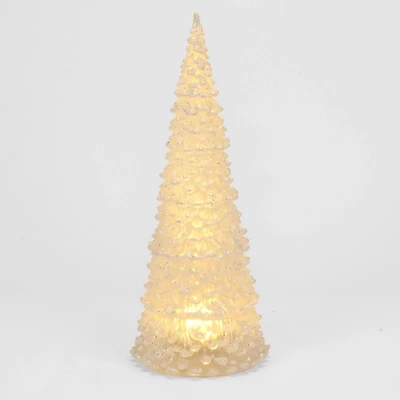 LED Snowy Glitter Cone Tree