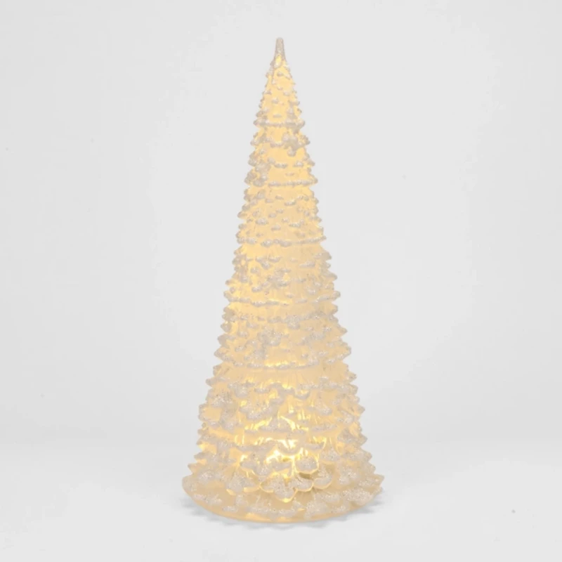 LED Snowy Glitter Cone Tree