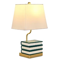 Green Book Stack Table Lamp