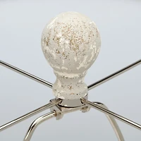 Painted Gray Resin Table Lamp