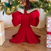 Red Bow Christmas Tree Base