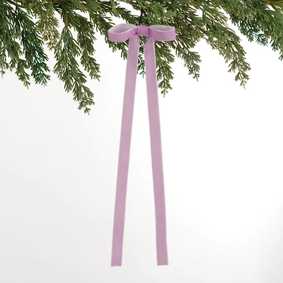Purple Ribbon Bow 18-pc. Ornament Set