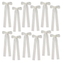 Cream Ribbon Bow 12-pc. Ornament Set