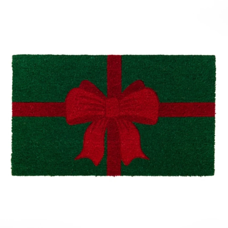 Green & Red Present Doormat