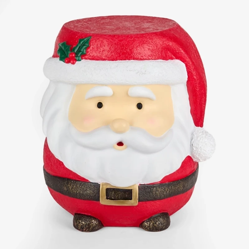 Holly Santa Claus Outdoor Stool