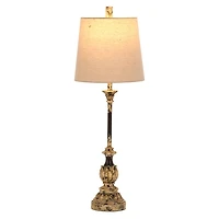Hazel Distressed Cream Resin Buffet Lamp
