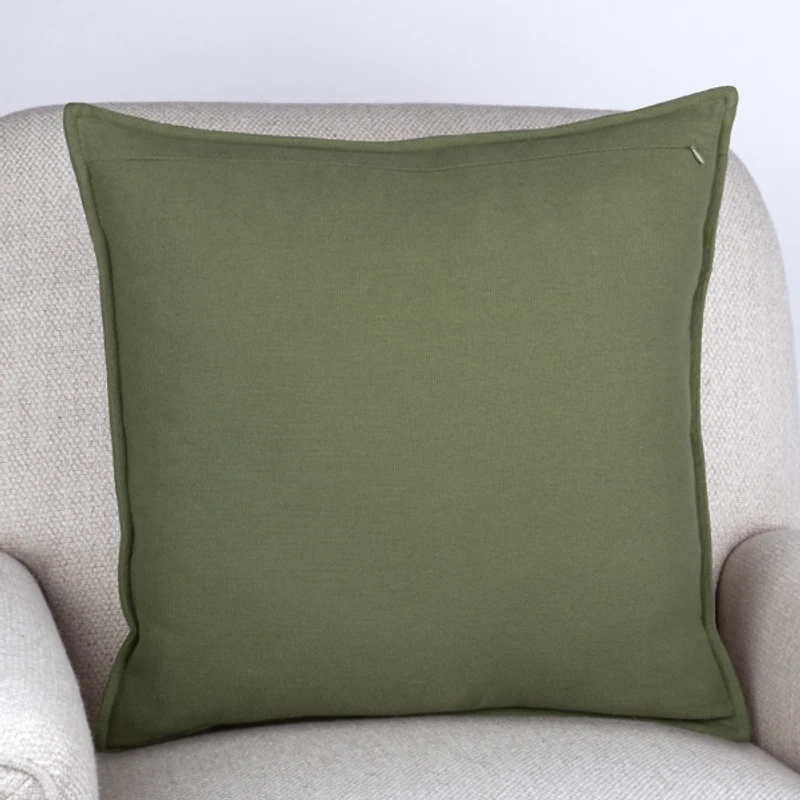 Sage Cotton Puffer Pillow