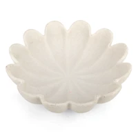 Faux Marble Petal Decorative Bowl