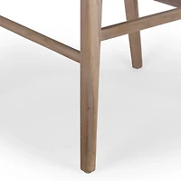 Whitewash Woven Rattan Counter Stools, Set of 2