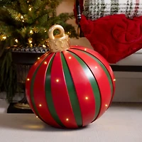 LED Red & Green Christmas Ornament Statue, 17 in.