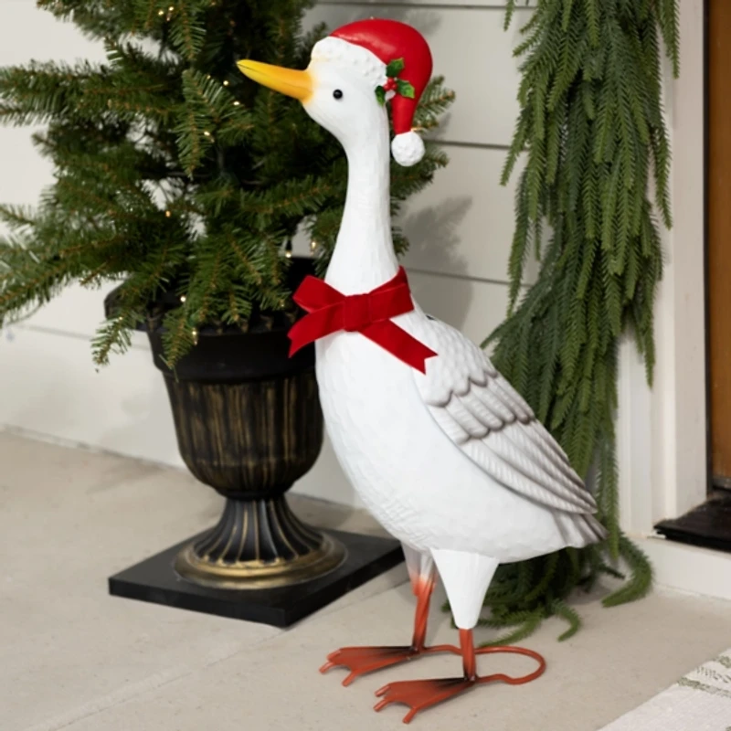 Clark the Porch Goose Christmas Statue