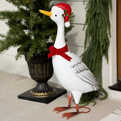 Clark the Porch Goose Christmas Statue