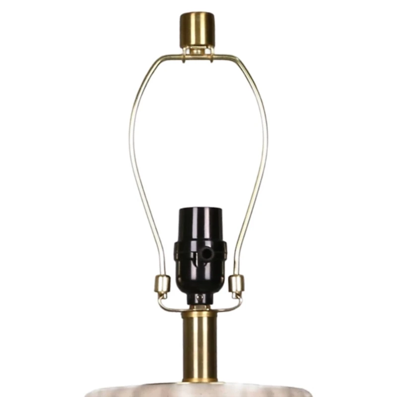 Cream Ceramic Ribbed Ella Table Lamp